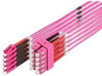 Digitus LWL Patchkabel Duplex LC auf SC Multimode OM4 pink - Bild 1