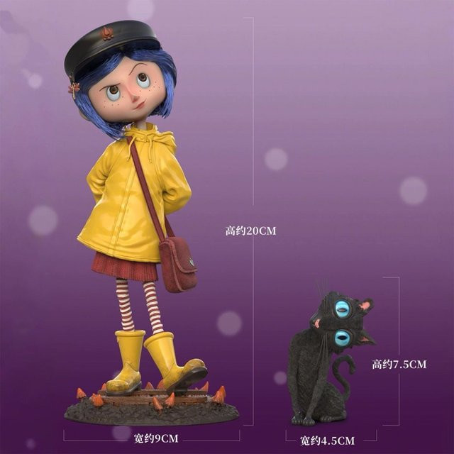 Bandai Coraline Wybie Actionfigur, PVC-Statue, 20cm - Bild 1