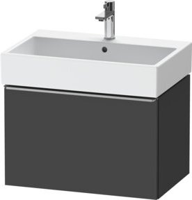 Duravit Waschtischunterschrank D-Neo wandhängend, Grau matt, B: 68,4 cm, T: 44,2 cm, H: 44,0 cm - Bild 1