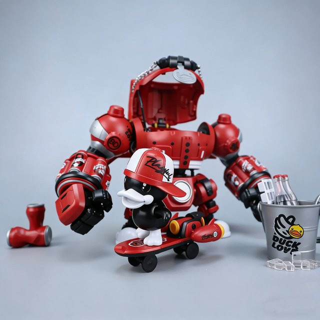 B.Duck Hiphop Duck Mecha Modellbausatz, Actionfigur, 21 cm - Bild 1