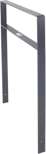 TRUTZHOLM Fahrradanlehnbügel Typ H aus Flachstahl in Anthrazit, H x B: 114 x 77 cm - Bild 1