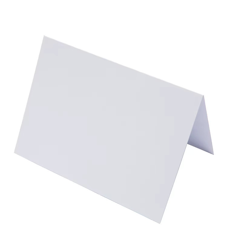 20 Stück weiße Kraftpapier Grußkarten im Retro-Design zum Selbergestalten (DIY) - Bild 3