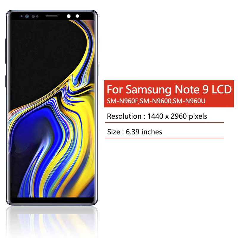 Samsung Note 9 LCD Display mit Touchscreen Digitizer Einheit und Rahmen in Schwarz für N960F N960U N9600 - Bild 2