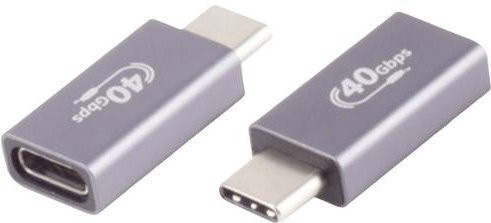 BKL Electronic USB-C Adapter Buchse 4.0 aus Metall in Grau Pro 10080138 - Bild 1