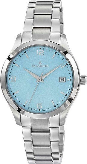 Dugena Damenuhr Tresor Woman, Quarz, Edelstahl, Blau, 33 mm - Bild 1