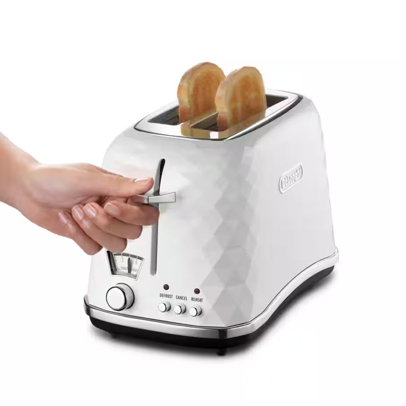 De'Longhi Brillante CTJ2103.W Toaster in Weiß - Bild 2