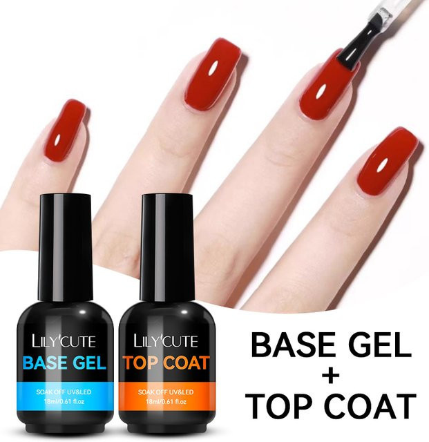 LILYCUTE Basis Gel Top Coat, 18 ml, glänzend - Bild 1