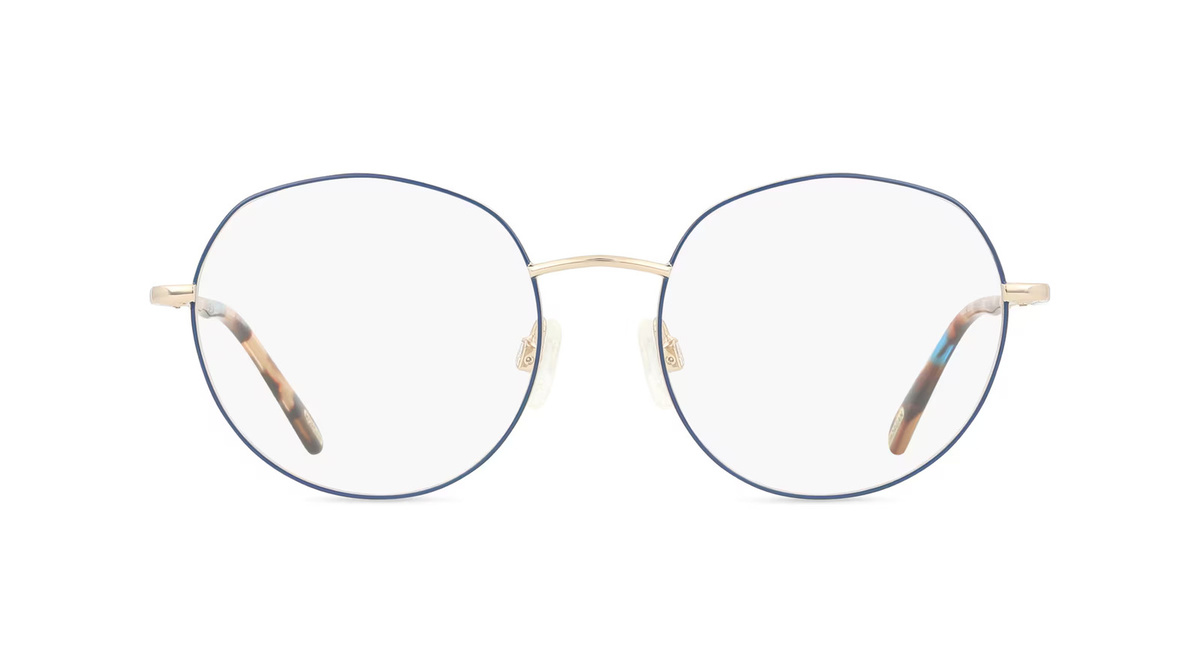 Morgan MO 3244 Korrektionsbrille, Vollrand, Rund, Edelstahl, Unisex, Blau - Bild 1