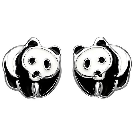 Colkid Kinder Ohrstecker Panda, 925 Silber - Bild 1