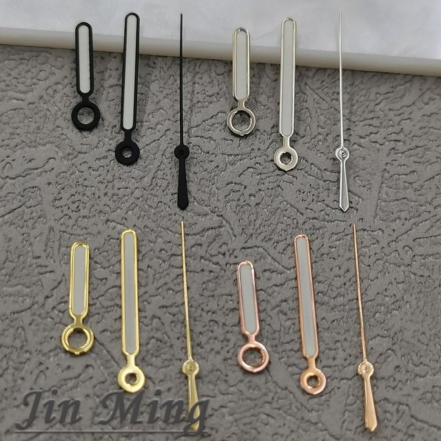 LUJIE Uhren Zubehör, Uhr Hände, Silber, Schwarz, Grün Leuchtende, Unisex - Bild 1