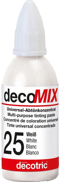 Decomix Universal-Abtönkonzentrat Oxyd-Weiß von Decotric, 20 ml - Bild 1