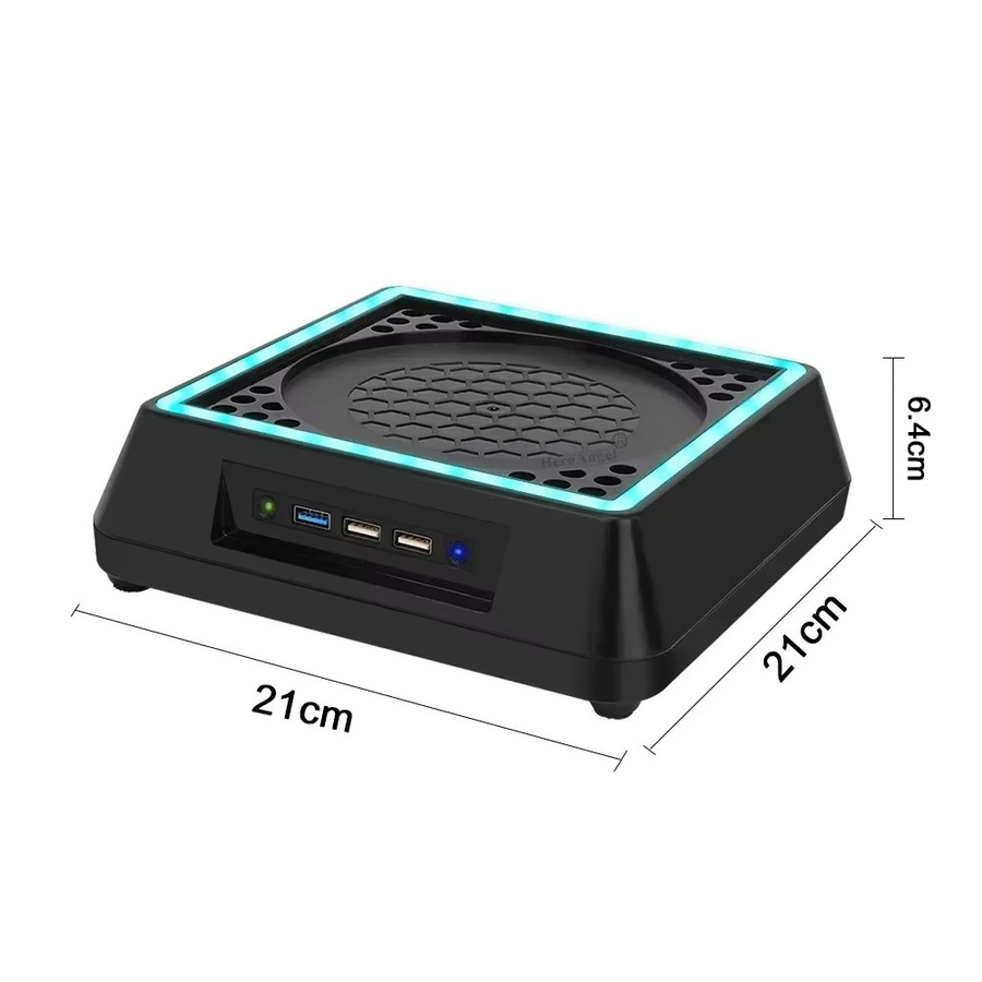 Royaldraid Kühlventilator-Standfuß für Xbox Series X mit 3 Geschwindigkeitsstufen, LED-Beleuchtung und USB-Anschluss - Bild 5