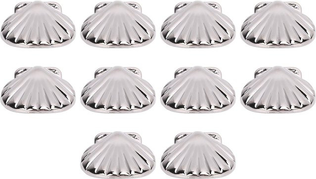 10 Sets GoolRC Muschelnieten in Silber und Weiß aus Zinklegierung mit 4,5 mm PH-Schrauben, Durchmesser: 33 mm - Bild 1