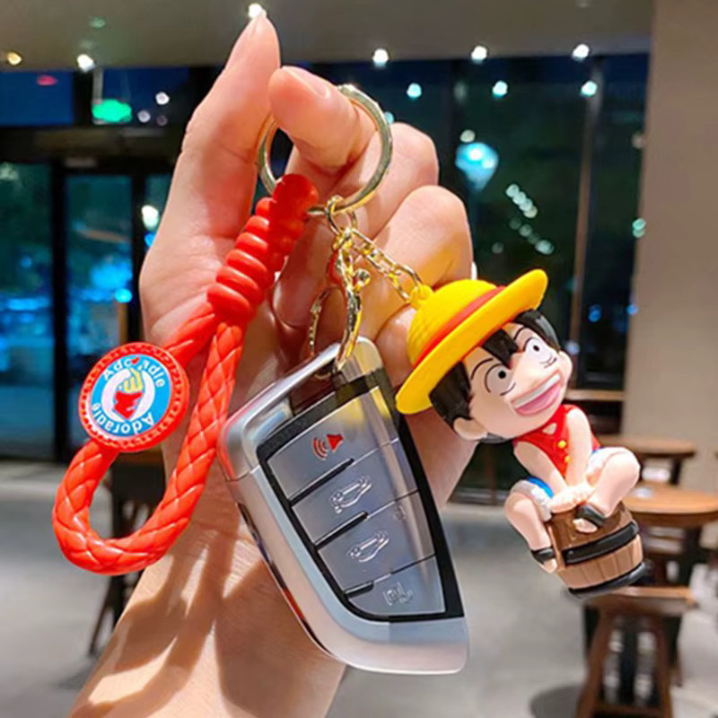 Bandai One Piece Schlüsselanhänger, 8-teiliges Set, Piraten, Kunststoff, bunt - Bild 3
