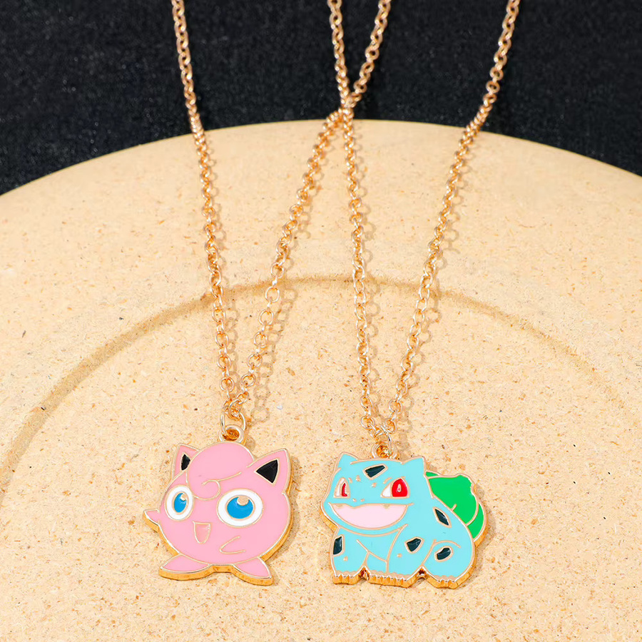 TAKARA TOMY Halskette, Bulbasaur Jigglypuff Anhänger, Gold, Unisex - Bild 2