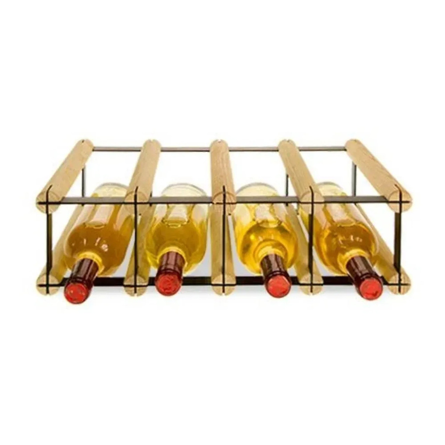 PROREGAL Modulares Weinregal Vinotega Mod aus massivem Kiefernholz in Natur, H x B x T: 12,5 x 42,5 x 24,5 cm - Bild 2