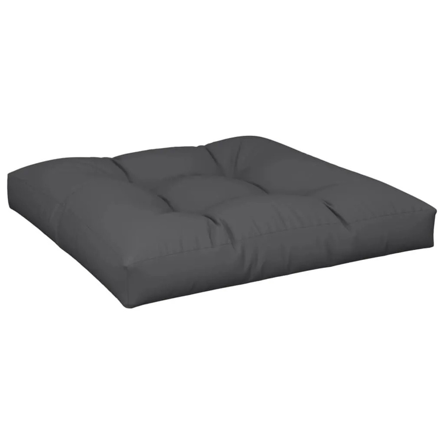 vidaXL Palettenkissen Schwarz aus Polyester, B/T/H: 70 x 70 x 12 cm, UV-beständig und wasserabweisend - Bild 2
