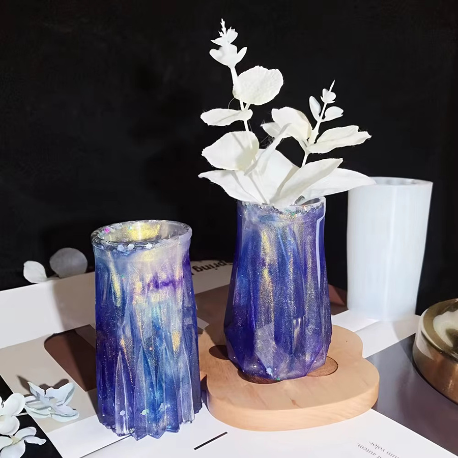 SILIKE LUFEI Silikonform für DIY Kristall-Epoxidharz-Vasen und Blumentöpfe, transparent - Bild 5