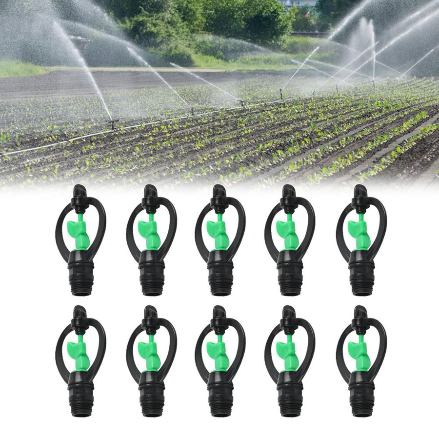 10er Set Schmetterlings-Sprinkler aus Kunststoff mit G1/2in Anschluss für die landwirtschaftliche Bewässerung - Bild 3