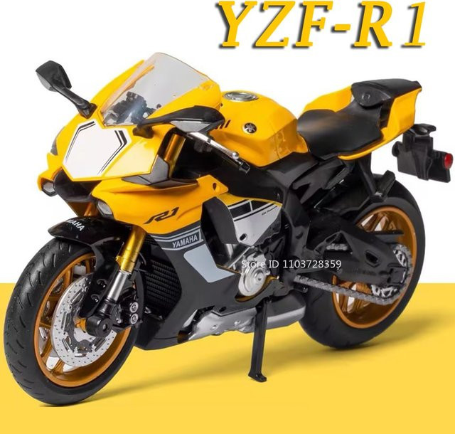 Yamaha YZF-R1 R1M Modell Motorrad, Maßstab 1:12, Legierung, Diecast - Bild 1