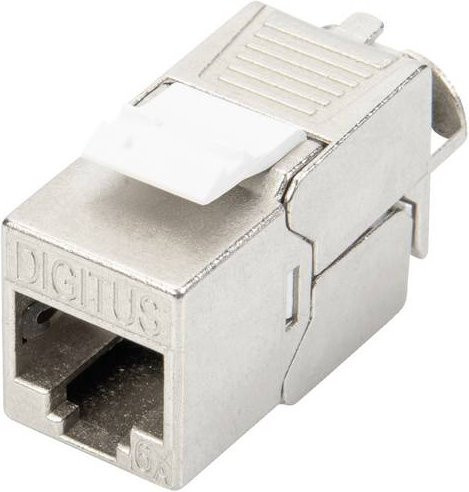 Digitus DN-93615-24 RJ45-Einbaumodul Cat.6a Keystone Jack geschirmt 500MHz in Weiß - Bild 1