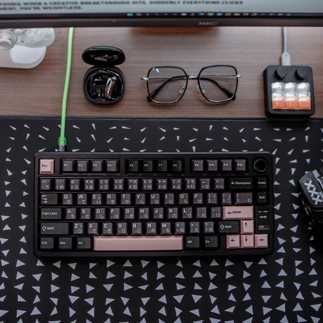 Venit Keys Night Sakura Keycaps Double Shot Cherry Profile PBT+PC Tastenkappen für mechanische MX-Tastaturen in Multicolour - Bild 1