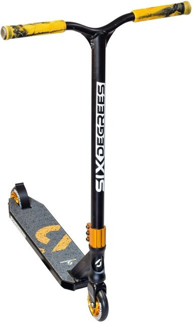 Six Degrees Stuntscooter mit Wing-Lenker HIC Compression Schwarz-Kupferbraun - Bild 1