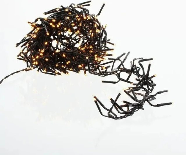 Frank Flechtwaren LED Lichterkette Bündel mit 384 warmweißen Lichtern in Schwarz oder Weiß - Bild 1