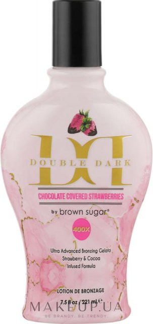 Doppelte, mit dunkler Schokolade überzogene Erdbeeren mit braunem Zucker, 221 ml, Unisex - Bild 1