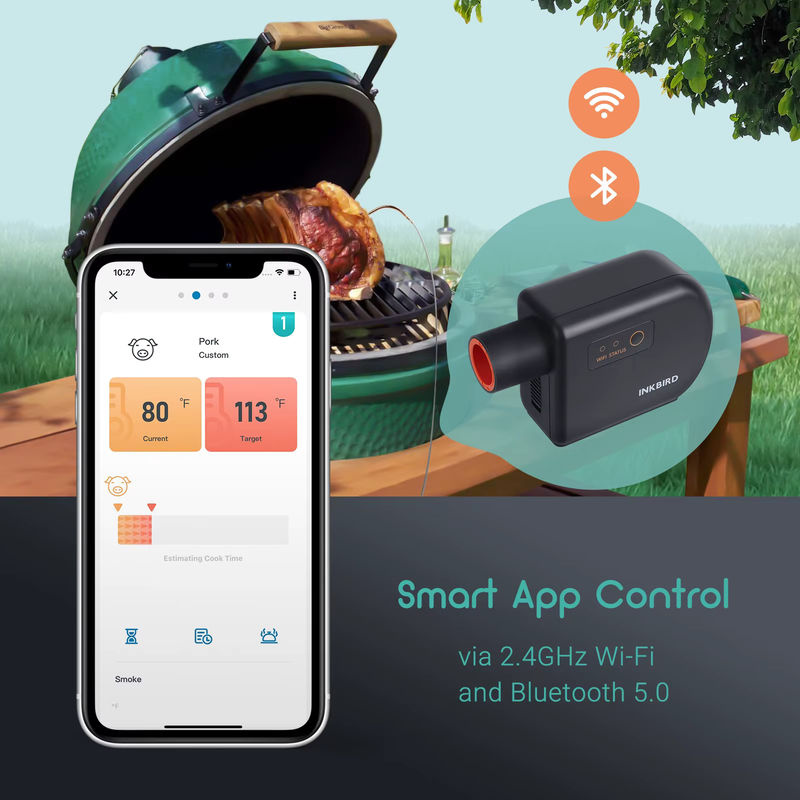Inkbird ISC-027BW Temperaturregler mit Wi-Fi und Bluetooth für Grill und Smoker, Schwarz - Bild 2