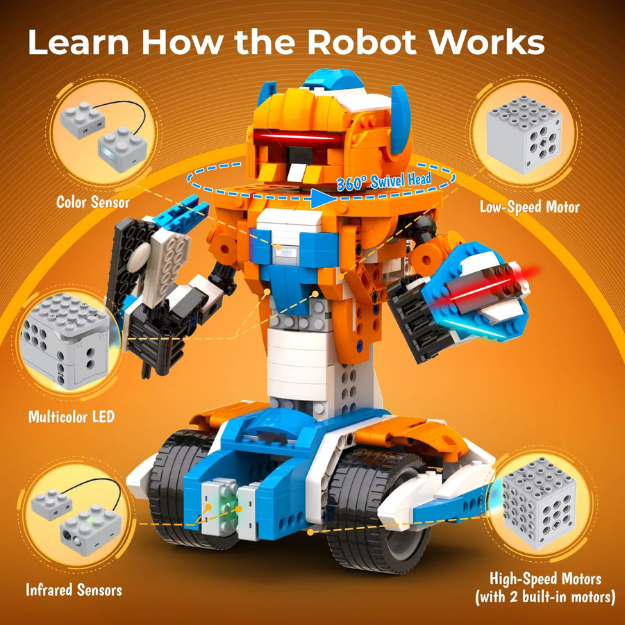 Apitor Roboter-Bausatz, 600 Teile, ab 12 Jahren - Bild 3