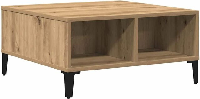 vidaXL Couchtisch Artisan-Eiche in Braun, quadratisch, B/T/H: 60 x 60 x 30 cm - Bild 1