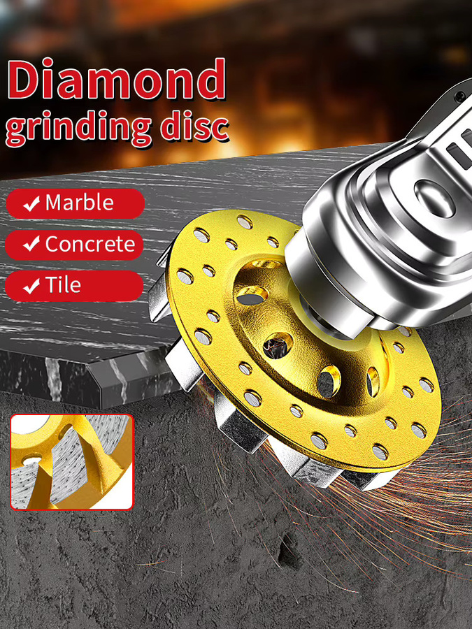 DTBD Beton-Turbo-Diamantschleifscheibe mit 12 Segmenten für Winkelschleifer - Bild 5