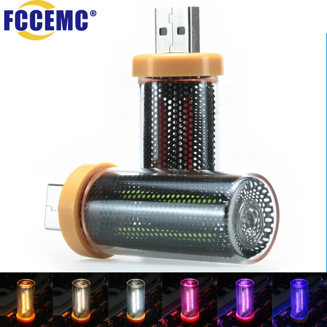 USB LED-Atmosphärenlampe mit Touch-Steuerung und RGB-Multicolor-Effekt, tragbare Glas-Stimmungslampe für Schlafzimmer und Dekoration, transparent - Bild 1