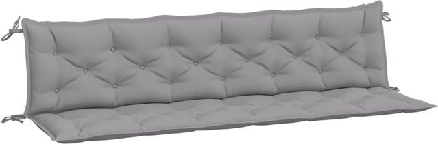 vidaXL Gartenbank-Auflagen 2er-Set Grau aus wasserabweisendem Oxford-Gewebe B/T/H: 200 x 50 x 7 cm - Bild 1