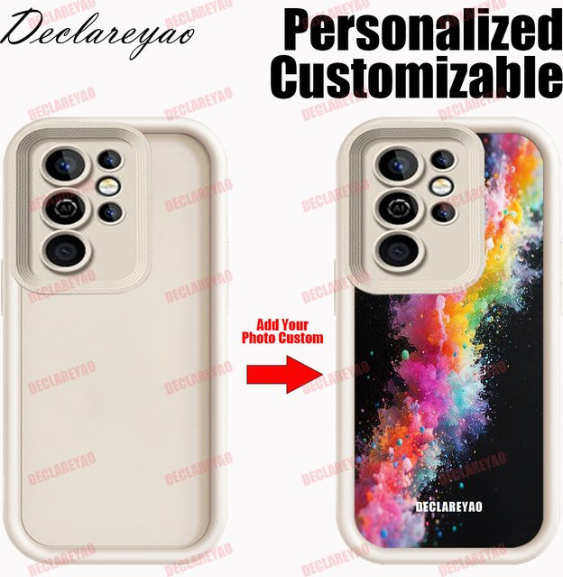Personalisierte DIY-Handyhülle für OPPO Reno Serie in Schwarz und Multicolour - Bild 1