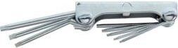 Gedore SCL 43 TX-80 Winkelschraubendreher-Satz im Clip, 8-teilig, Farbe: Silber, TX T9-T40 - Bild 1