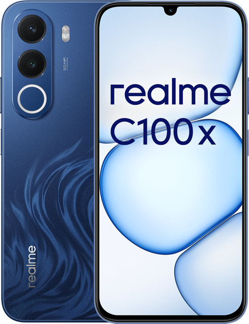 realme C100X Smartphone in Blau - Bild 1