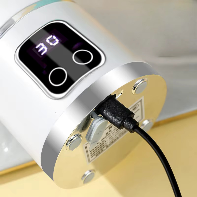 Elektrischer Crushed Ice Entsafter XIAOWEI mit Digital Display und 450 ml Kapazität in Weiß - Bild 3