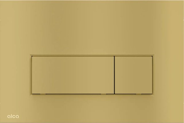 Alcadrain Betätigungsplatte M57-BR-M Dual Flush in Messing-Matt Gold - Bild 1