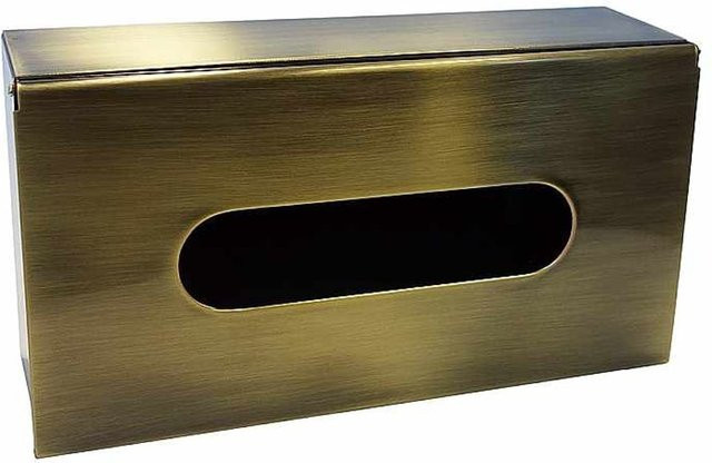 Papiertuchspender Brillantbad BETRO BRONZE aus Messing in Bronze, freistehend, B/T/H: 25,0 x 13,0 x 7,0 cm - Bild 1