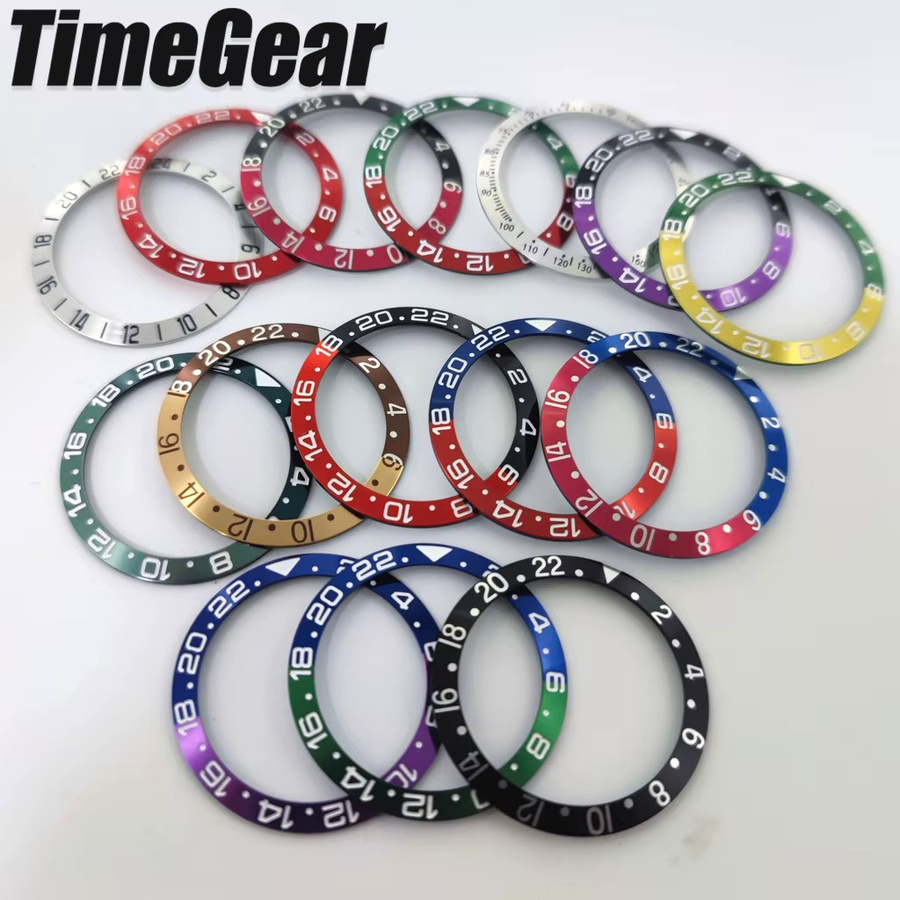 AETEEY Uhreneinsatz GMT Taucher, Aluminium, 38mm*30,6mm - Bild 2