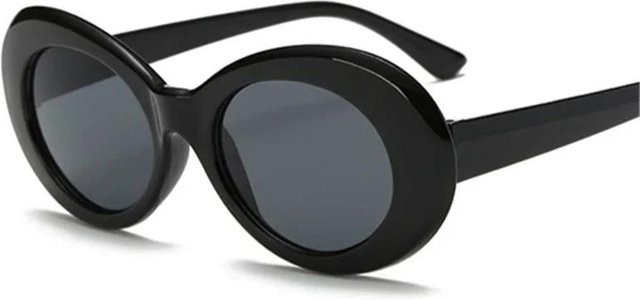 Fable Sonnenbrille, runde Form, Vollrand, Kunststoff, Schwarz, Unisex - Bild 1