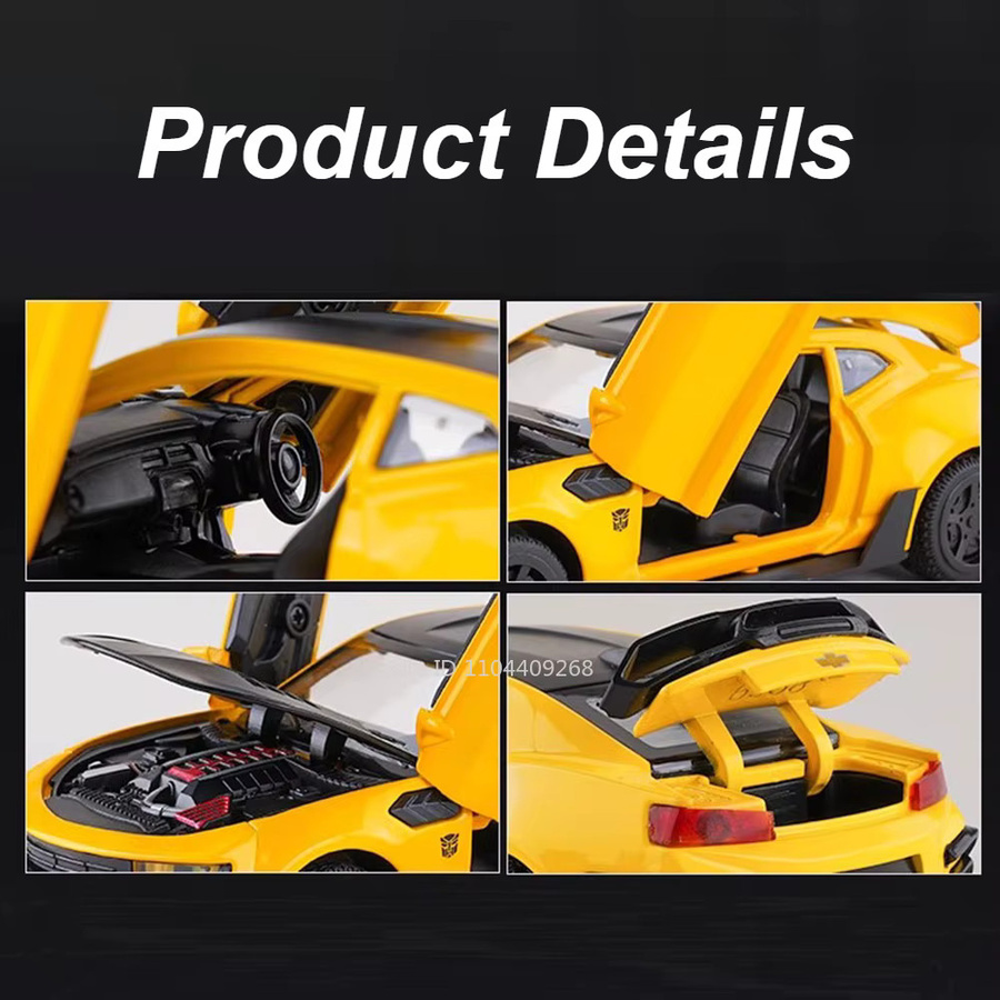 RMZ city Camaro Sportwagen, Modell, Maßstab 1:32, mit Licht und Sound, Metall - Bild 3