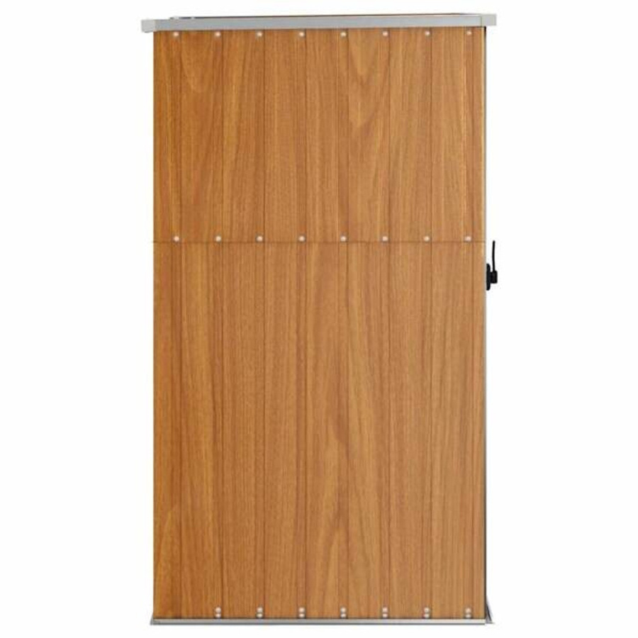 vidaXL Geräteschuppen aus verzinktem Stahl in Braun B/T/H: 88 x 89 x 161 cm - Bild 2