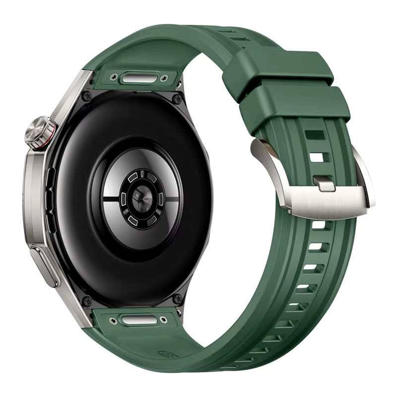 Uhrenarmband Silikon, 22mm, Schwarz, Unisex - Bild 3