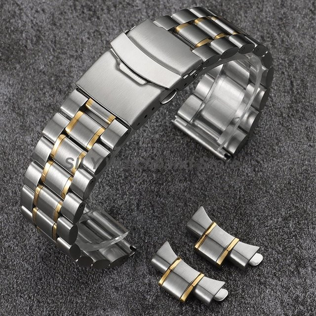 asukaband Uhrenarmband Edelstahl, Bicolor, Unisex - Bild 1