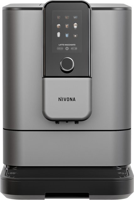CafeRomatica NIVO 8103 Kaffee-Vollautomat in Titanium mit Stahl-Kegel-Mahlwerk, Cappuccino-Funktion und 1,8 l Wassertank - Bild 1