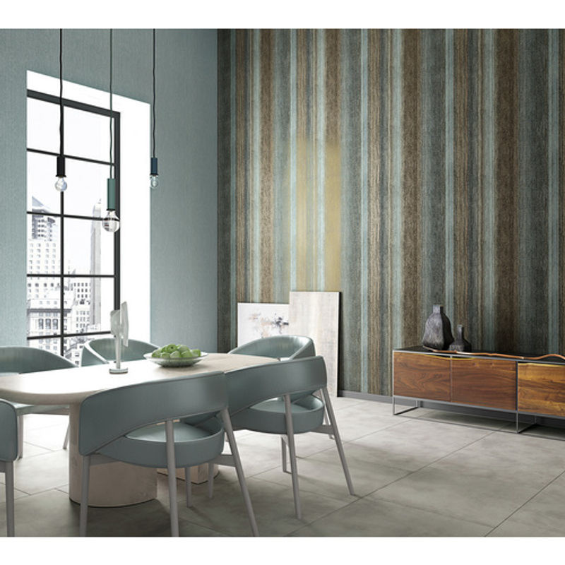 Marburg Vliestapete Vintage Deluxe Streifen Anthrazit-Gold FSC - Bild 3