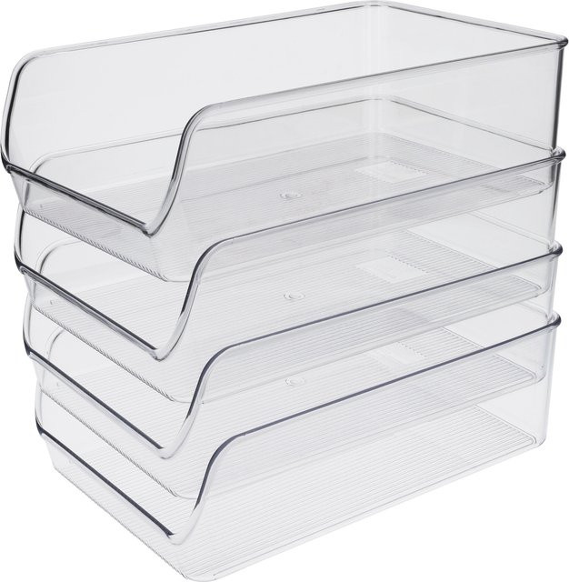 SILVERCREST Küchenorganizer 4er Set transparent - Bild 1